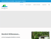 Tablet Screenshot of campingplatz-waldblick.de